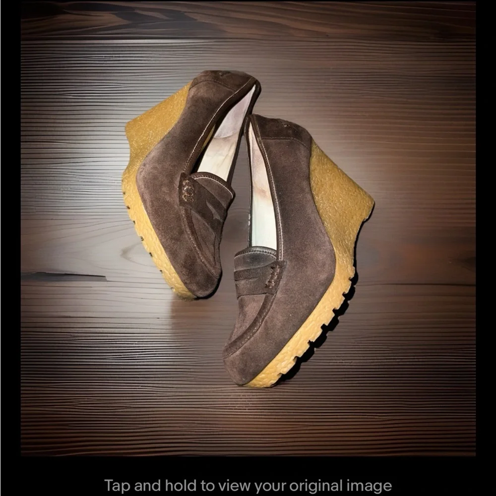 Michael Kors Rory Suede Penny Pump Wedges, women’s size 7 - Picture 4 of 8